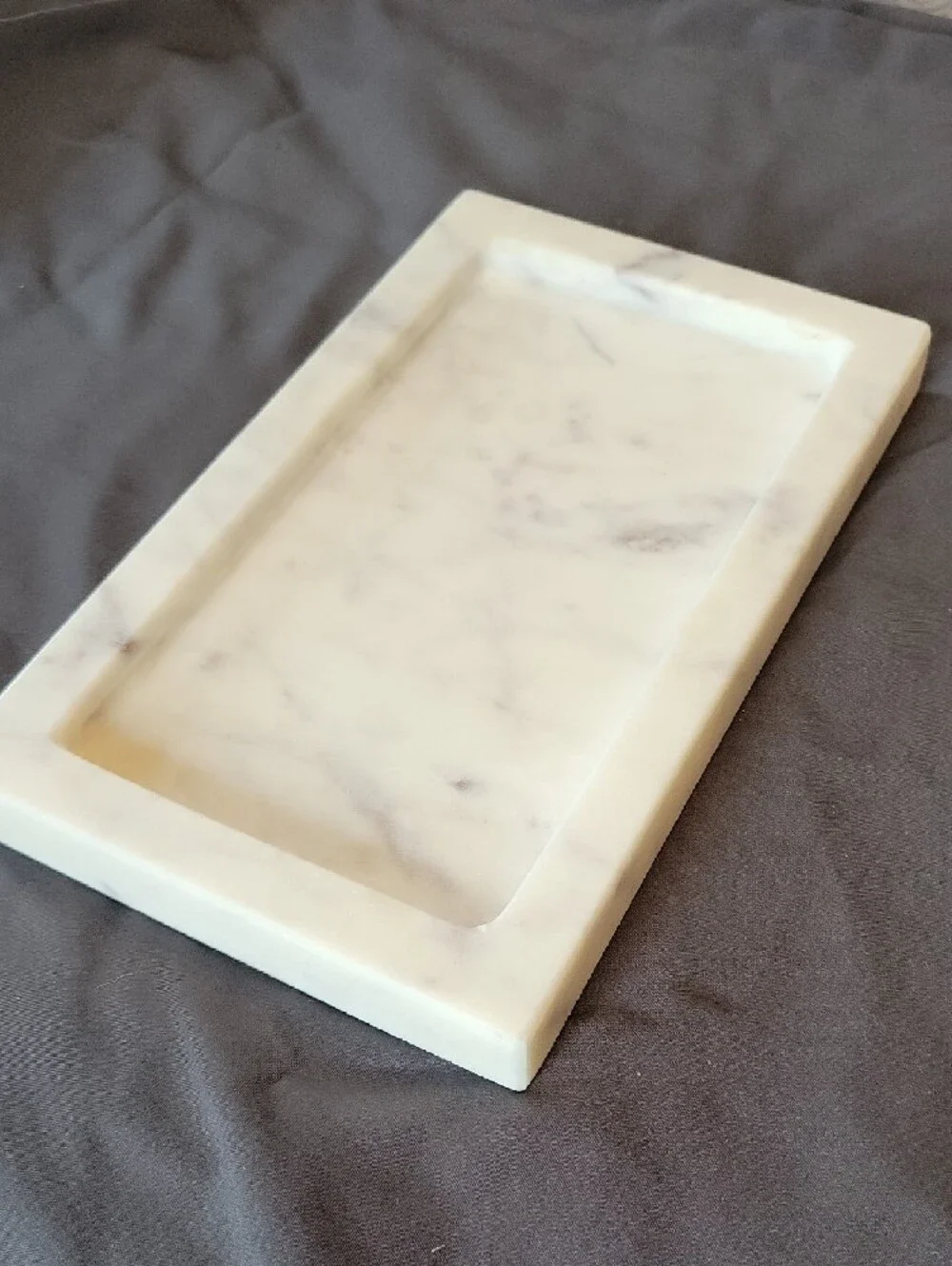 Laureli Marble Tray - White Marble